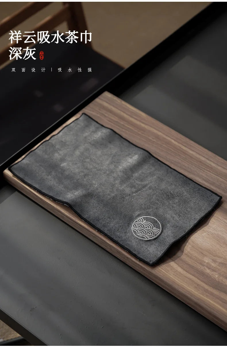 Verdicktes Geschirrtuch aus Baumwolle und Leinen für Küche und Teetisch-Yabubestshop