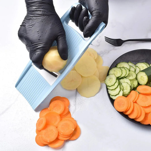 5-in-1 Mandolinenschneider Gemüseschneider mit mehreren Edelstahlklingen
