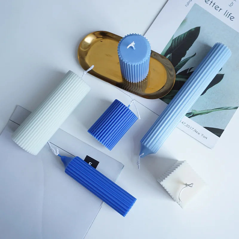 Nordic Stil Zylindrische Acryl Kerzenform DIY Geometrisches Design