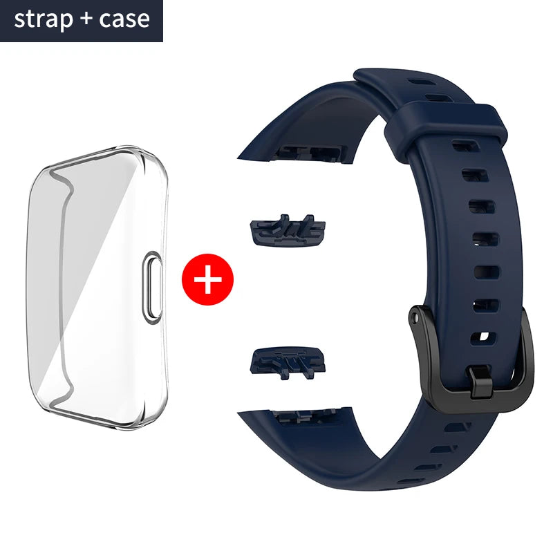 Silikon Ersatzarmband mit TPU Schutz für Huawei - Honor Band 6