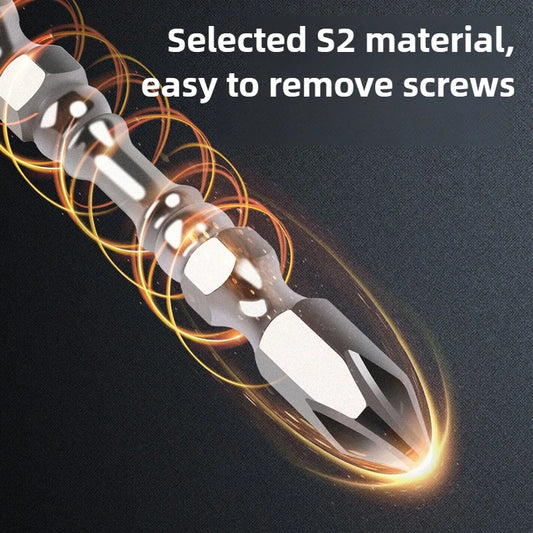 10tlg Phillips PH2 Schrauber Bits magnetisch rutschfest für Metall