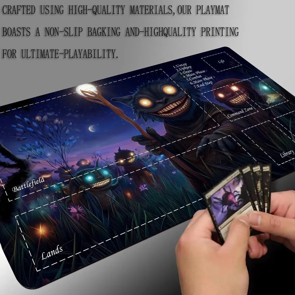 Rutschfeste Karten Gaming Matte mit Monsterzone für strategische Spiele