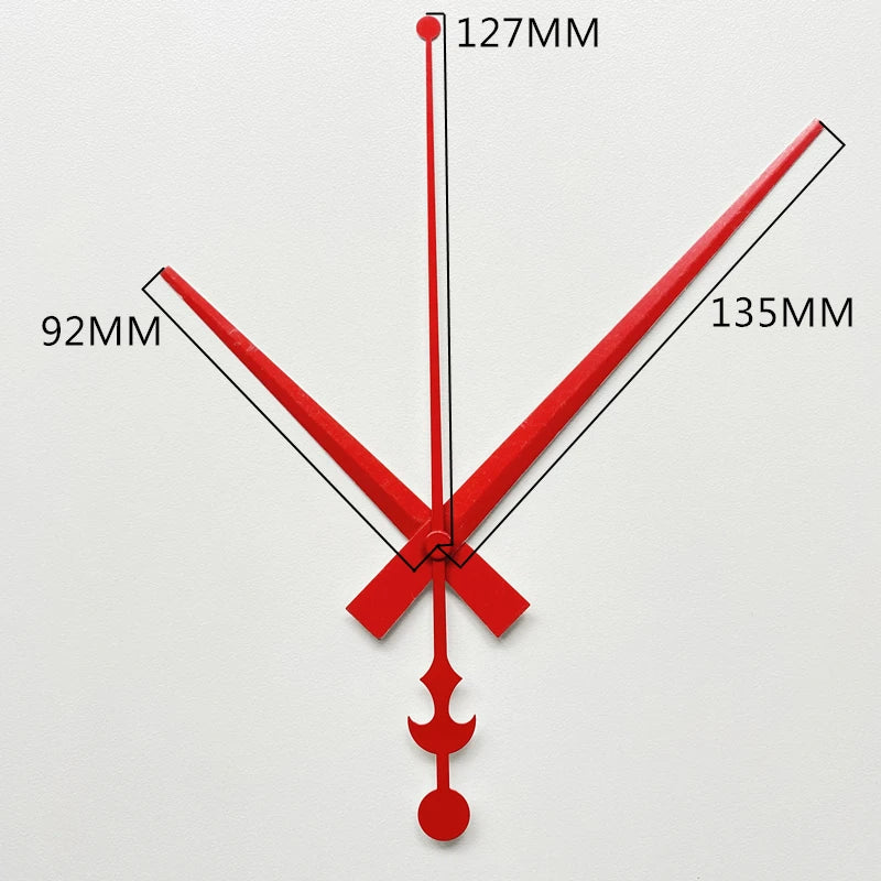 Goldfarbene Wanduhrzeiger für individuelle Heimdekoration