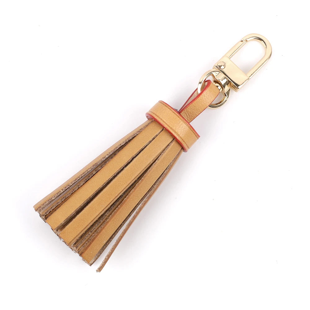 Mini-Quasten-Taschenanhänger aus gegerbtem Leder mit Quaste für Damen, Handtaschen, Clutch, Geldbörse, Schlüsselanhänger, Ring-Zubehör-Yabubest - Home & More