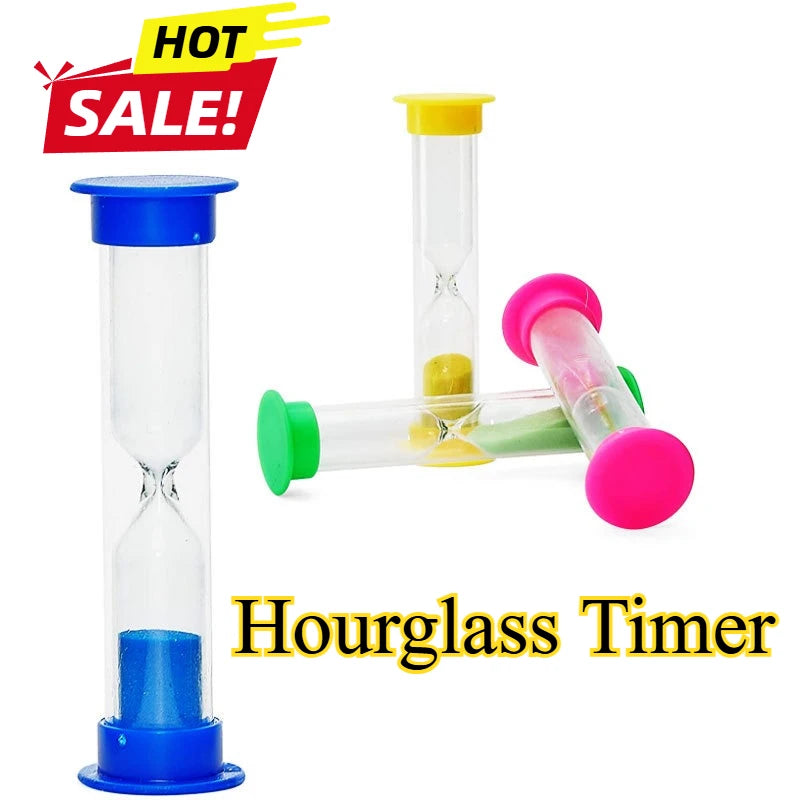 Buntes Sanduhr Set aus Kunststoff für Studenten und dekorative Nutzung