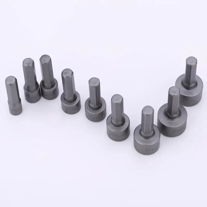9-teiliges Steckschlüssel Bit-Set 5mm bis 13mm