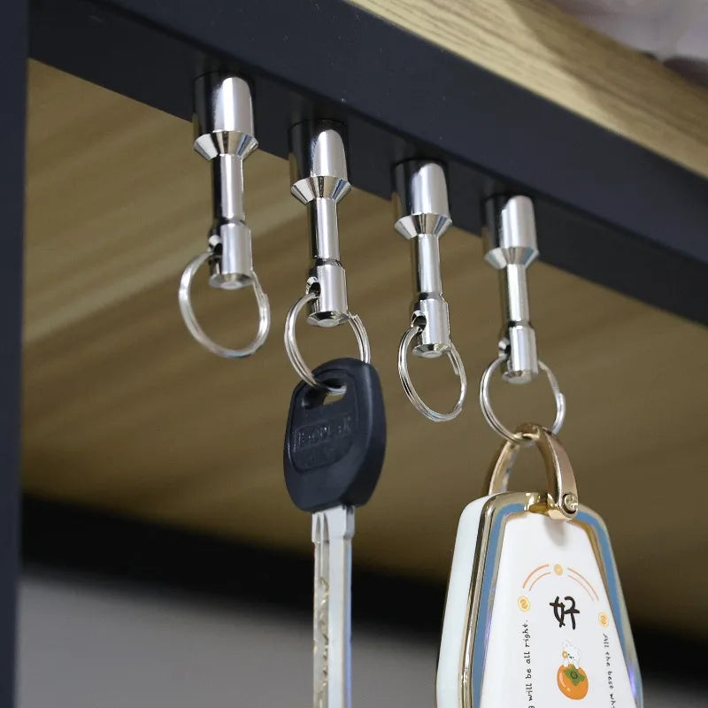 Magnetischer Taschen Schlüsselanhänger mit Eisenring für Büro und Reisen
