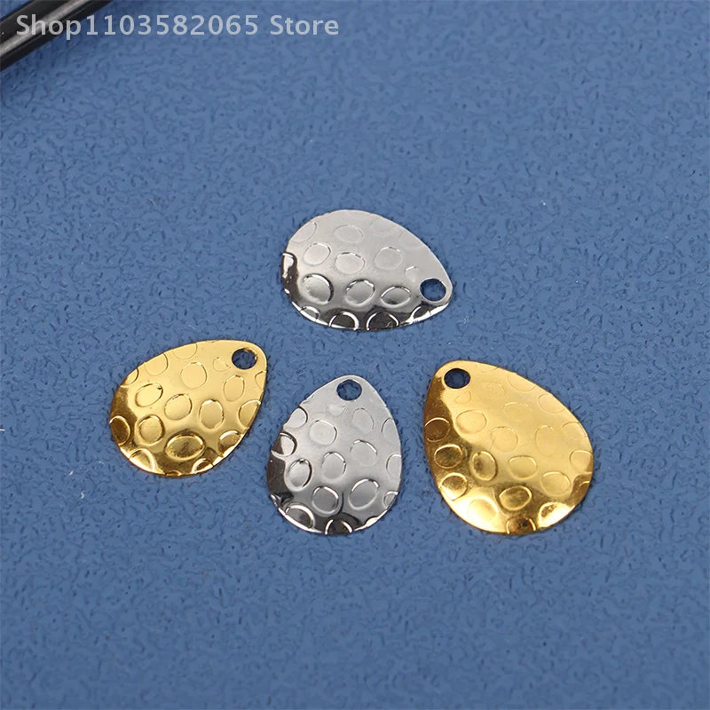 20 Metall Angeln Spinner Klingen Wassertropfenform 5.5g für Harte Köder