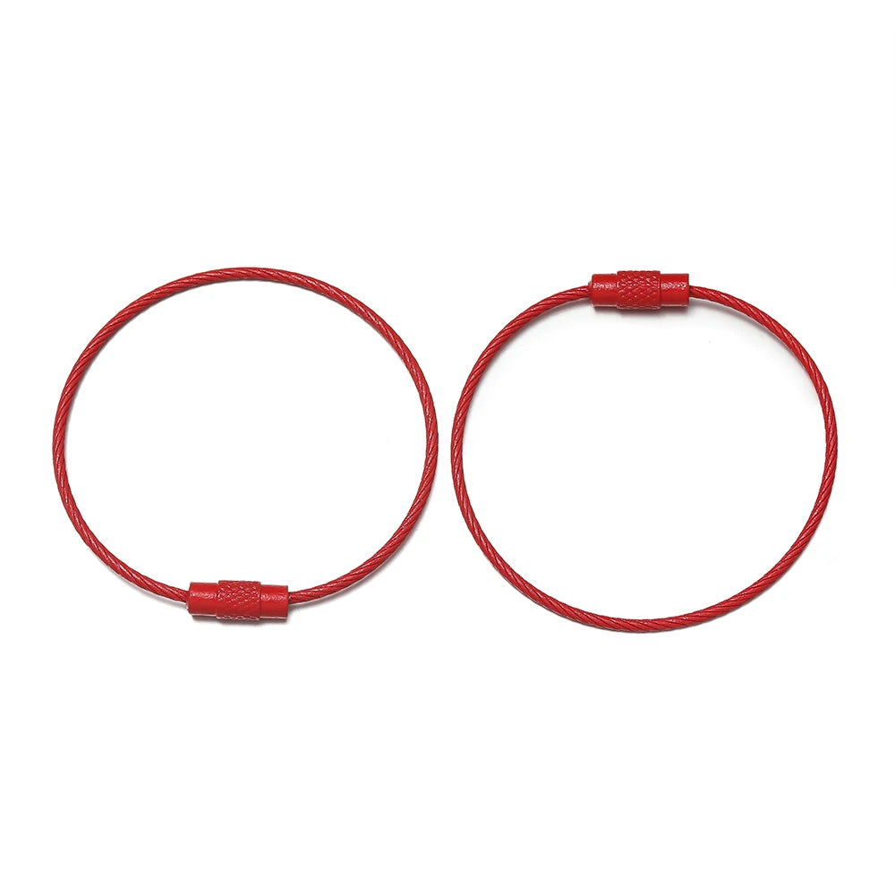 50mm 10er Set Eisen Schlüsselringe Bunte Schlüsselbund Ringe DIY