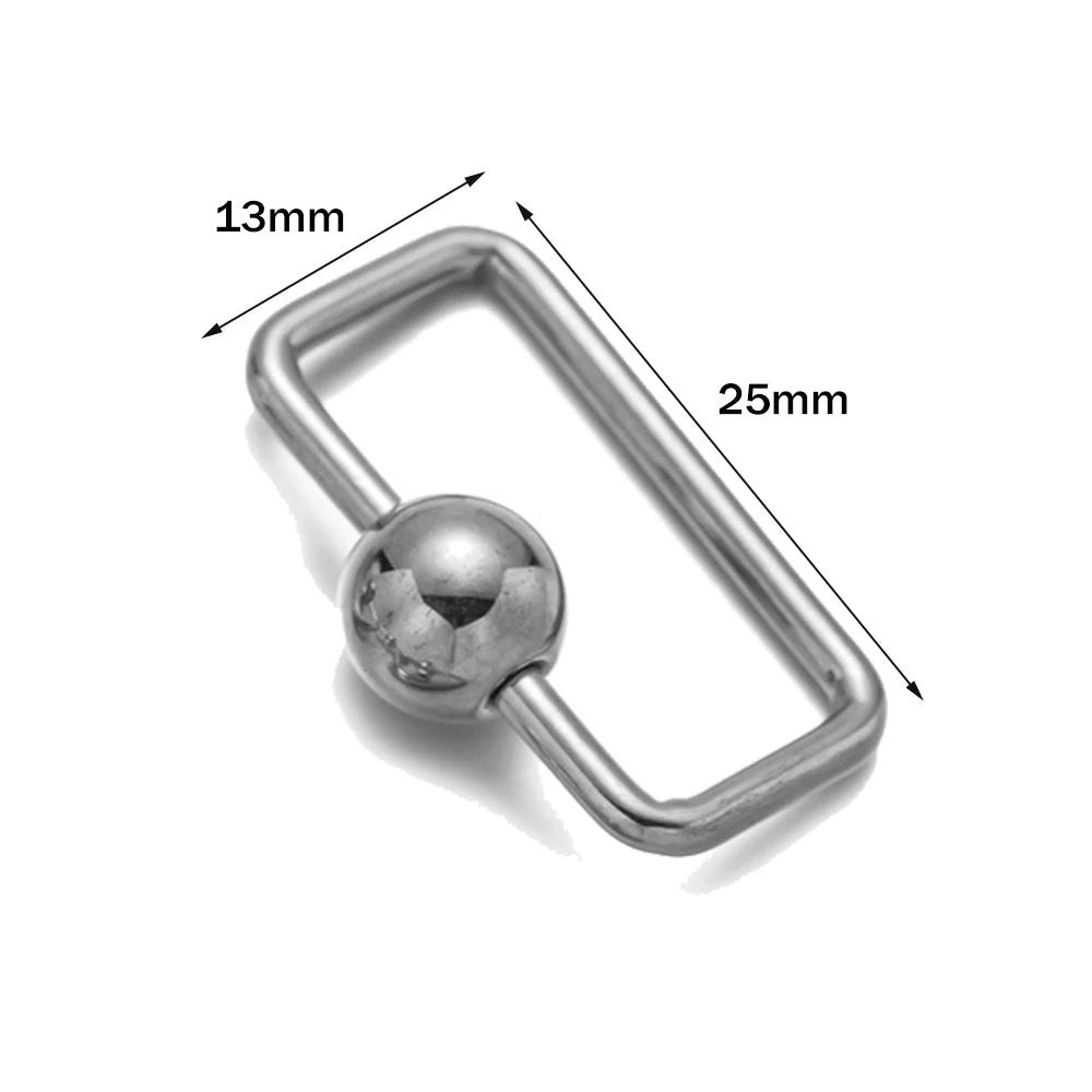 5er Set goldene Schraube Karabiner aus Edelstahl für Schmuck DIY