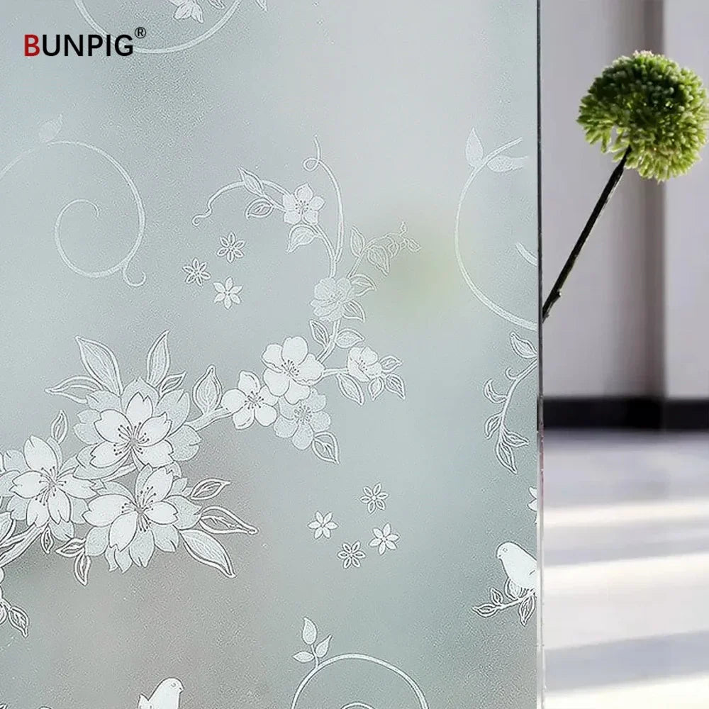 BUNPIG Fensterfolie Sichtschutz & UV-Schutz | Selbstklebend & Mattiert