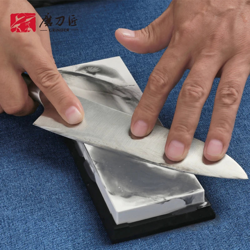 Professioneller weißer Alund Schleifstein für Küchenmesser und Holzarbeiten