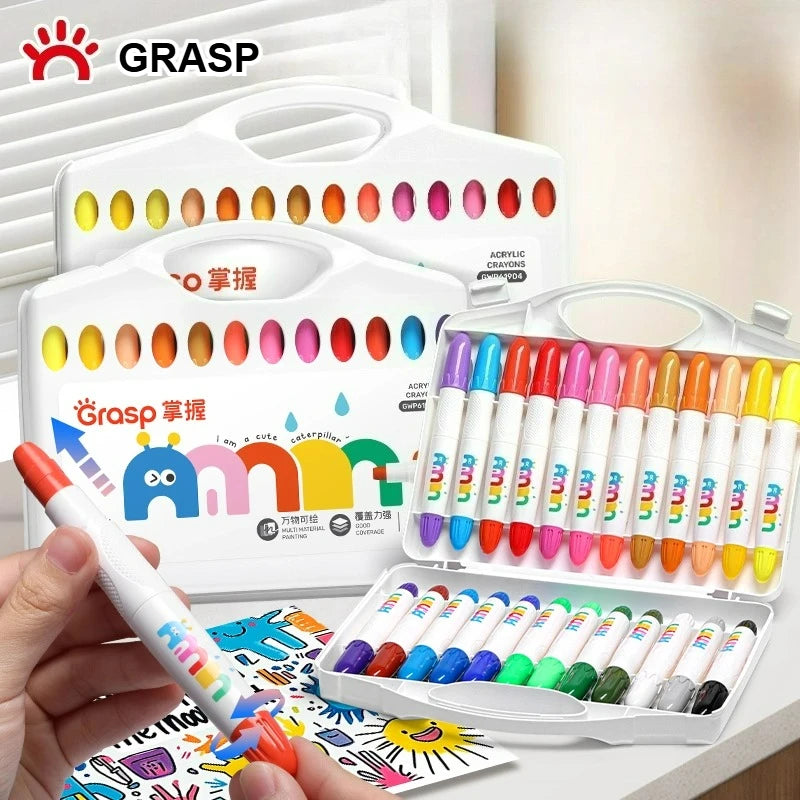 Acryl Farbstifte mit rotierender Kernverlängerung 12 bis 36 Farben Set