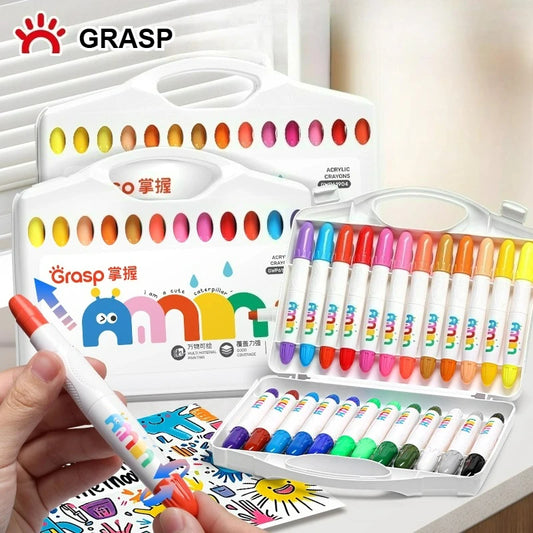 Acryl Farbstifte mit rotierender Kernverlängerung 12 bis 36 Farben Set