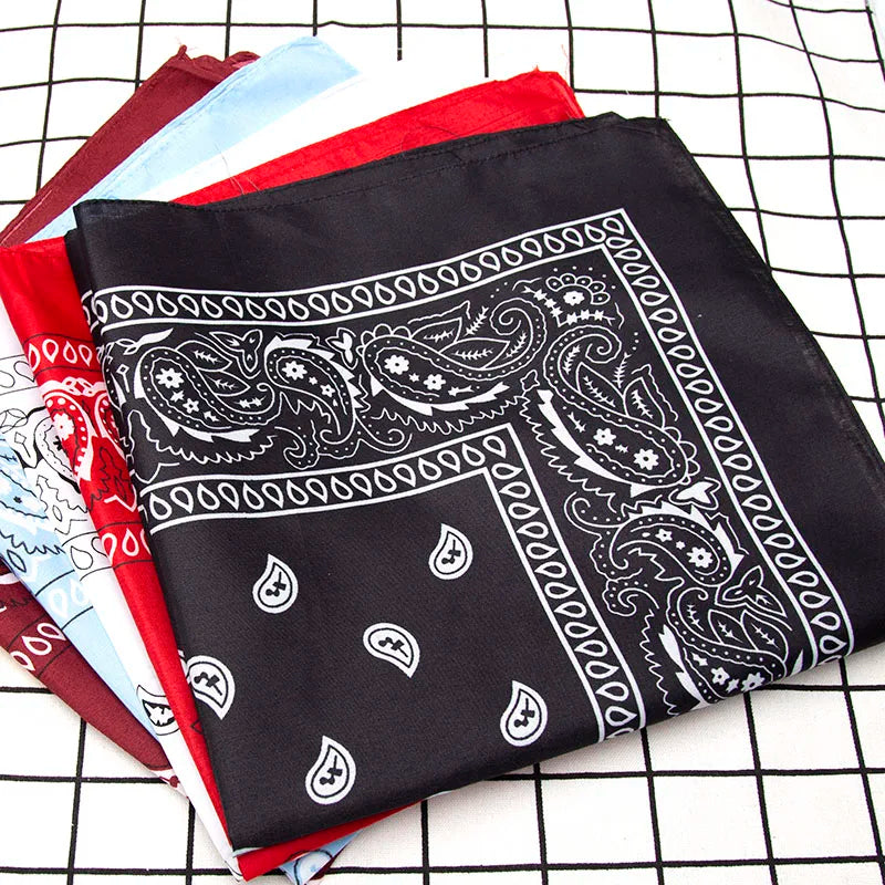 Unisex Hip Hop Bandana Schwarz Multifunktionales Kopftuch und Haarband