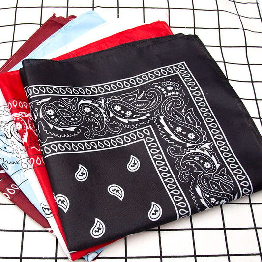 Unisex Hip Hop Bandana Schwarz Multifunktionales Kopftuch und Haarband