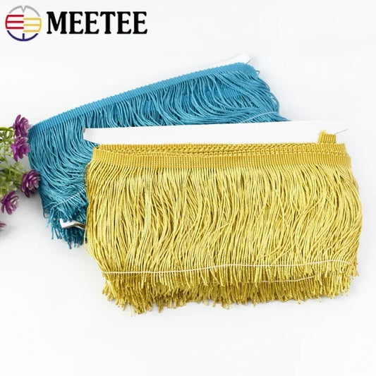 10 Meter 10 bis 30 cm Polyester Quasten Fransen für Heimtextilien und Kleidung-Yabubest - Home & More