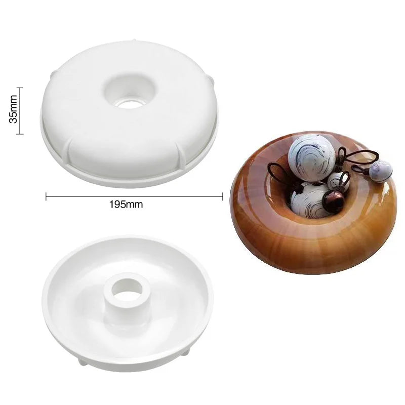 Runde Mousse Kuchenform aus Silikon für DIY Schokolade und Desserts