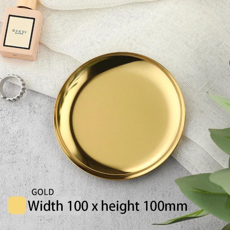 Edelstahl Tablett für Kosmetik und Schmuck – Modern & Praktisch-Yabubest - Home & More