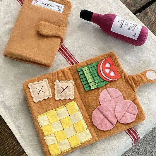 Plüsch Hundespielzeug Slow Food Puzzle Matte für kleine und mittlere Hunde