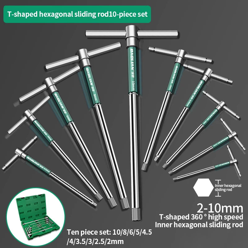 Torx Schraubendreher T Typ Inbusschlüssel 2,5-10 mm Chrom Vanadium Stahl