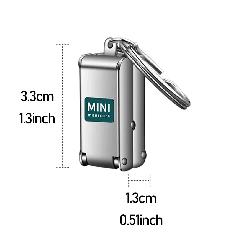 Praktischer tragbarer Nagelknipser aus Edelstahl für unterwegs