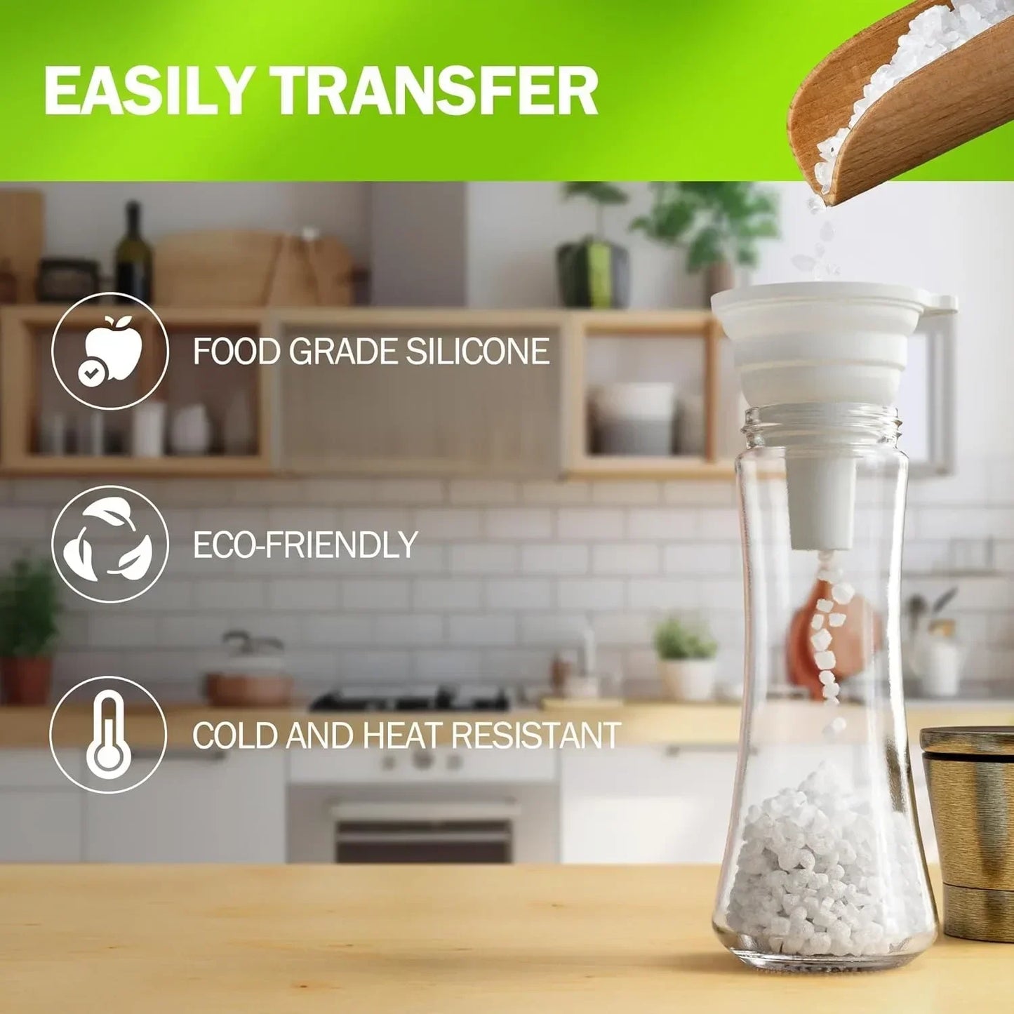 Faltbarer Silikon Küchentrichter für Flüssigkeitsbefüllung und Öl