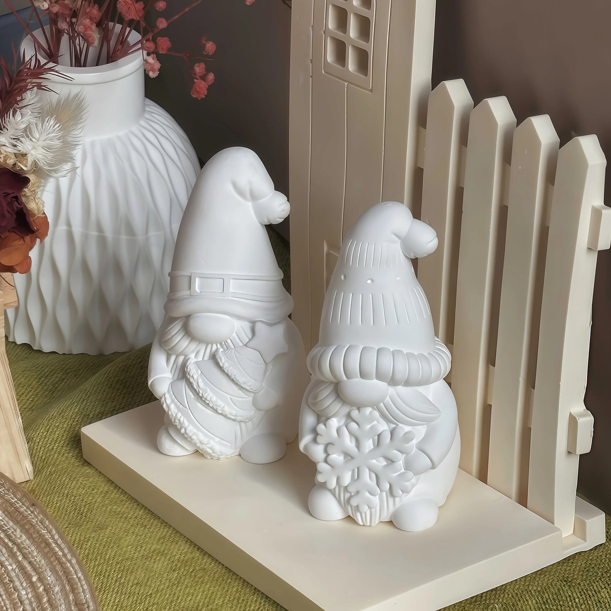 3D Silikonform Weihnachtsmann und Baum für Resinkunst