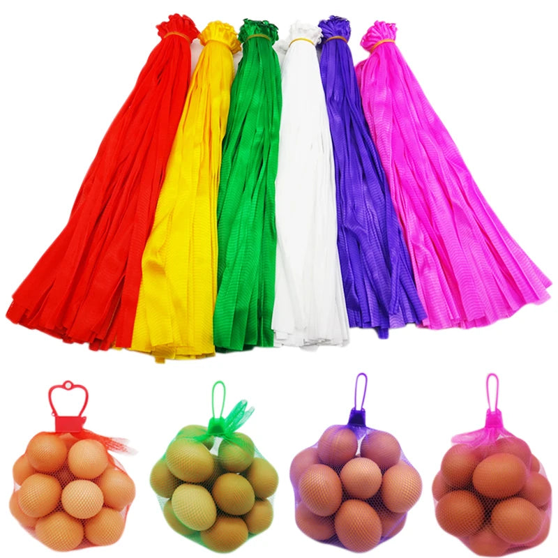 100 Stück Netzbeutel mit Schnallen für vielseitige Lagerung