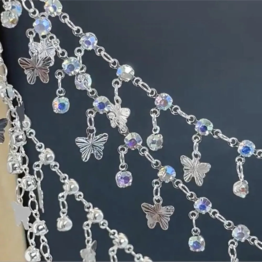1 Meter Kupferkette mit Schmetterling Charms für DIY Schmuckherstellung