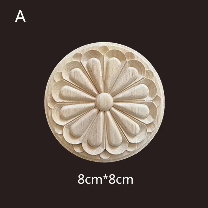 Geschnitzte Holzapplikationen für Möbel und Heimdekoration Basteln