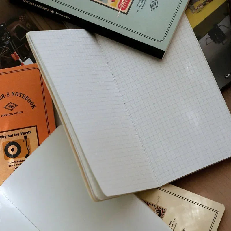 Notizbuch Ersatzkern Standard Blanko Quadratisch für Reise und Alltag