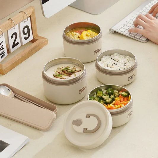 Thermische Lunchbox mit Auslaufsicherem Container und Besteck-Set