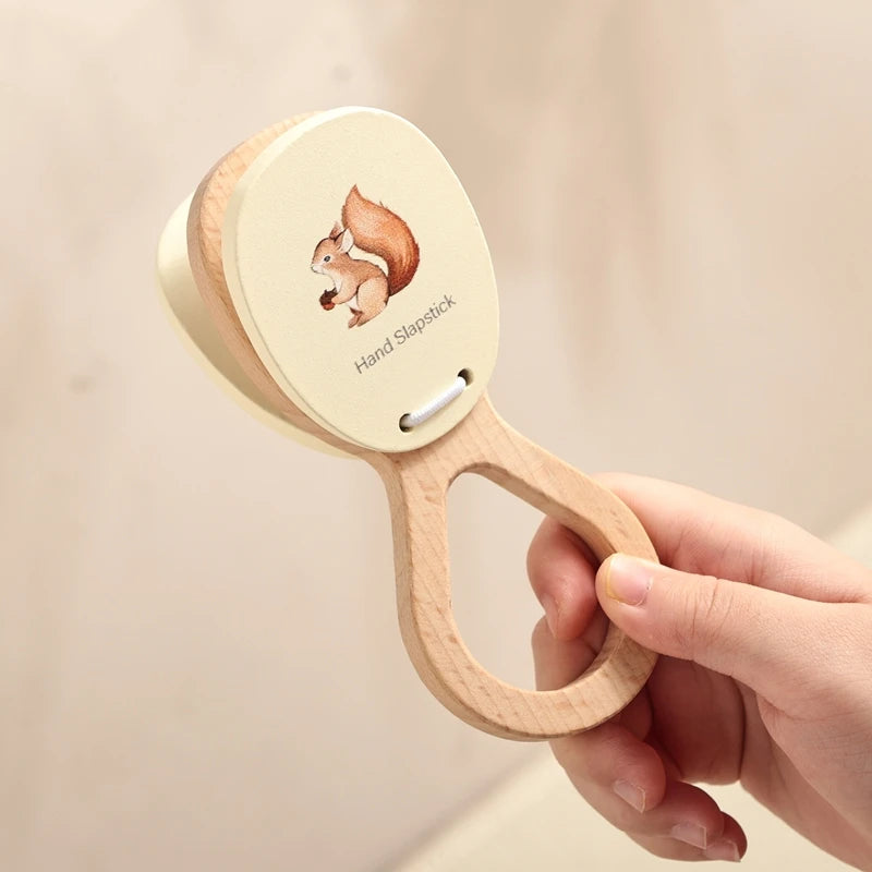 Montessori Holz Musikinstrumente für Babys Lernspielzeug Xylophon Rassel Trommel