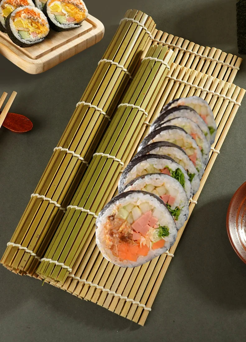 Sushi Bambus Roll Matte Grün für DIY Küchen Sushi Zubehör-Yabubest - Home & More