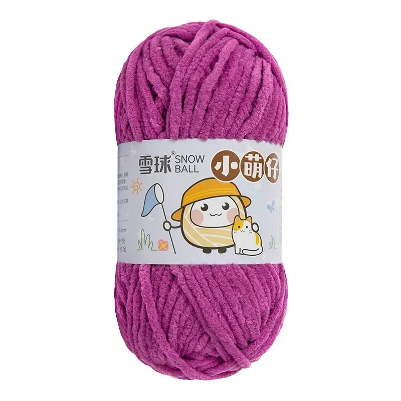 Weiches dickes Chenille Strickgarn 50g für DIY Schal Mütze Pullover