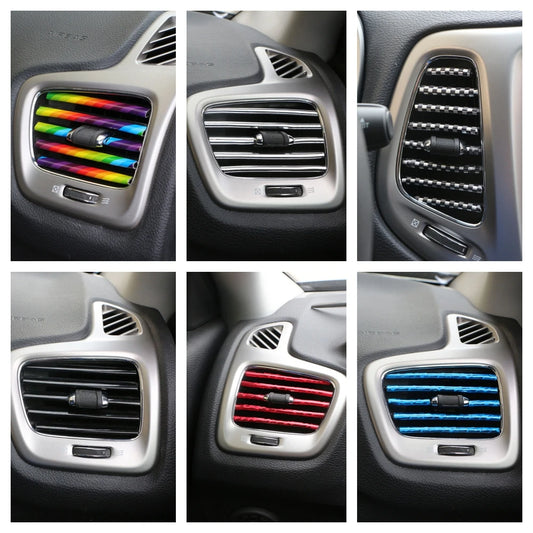 1m Dekorative U Form Streifen Klimaanlage Outlet Schutz Auto Zierleiste