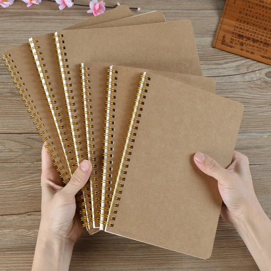 Notizbuch A4 A5 A6 mit Spiralbindung für Schule und Bürobedarf