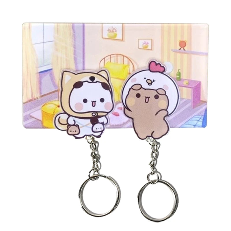 Acryl Schlüsselhalter Paar Cartoon Design Nicht-magnetisch für Zuhause
