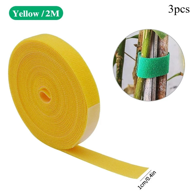 Nylon Pflanzenbänder 3 Rollen 2m flexibel für Gartensupport