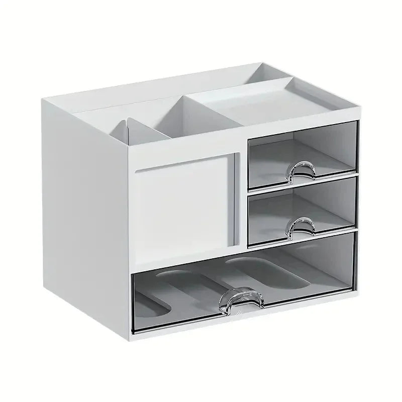 Schreibtisch Organizer Schublade – Kunststoff Aufbewahrungsbox mit Trennwänden-Yabubest - Home & More