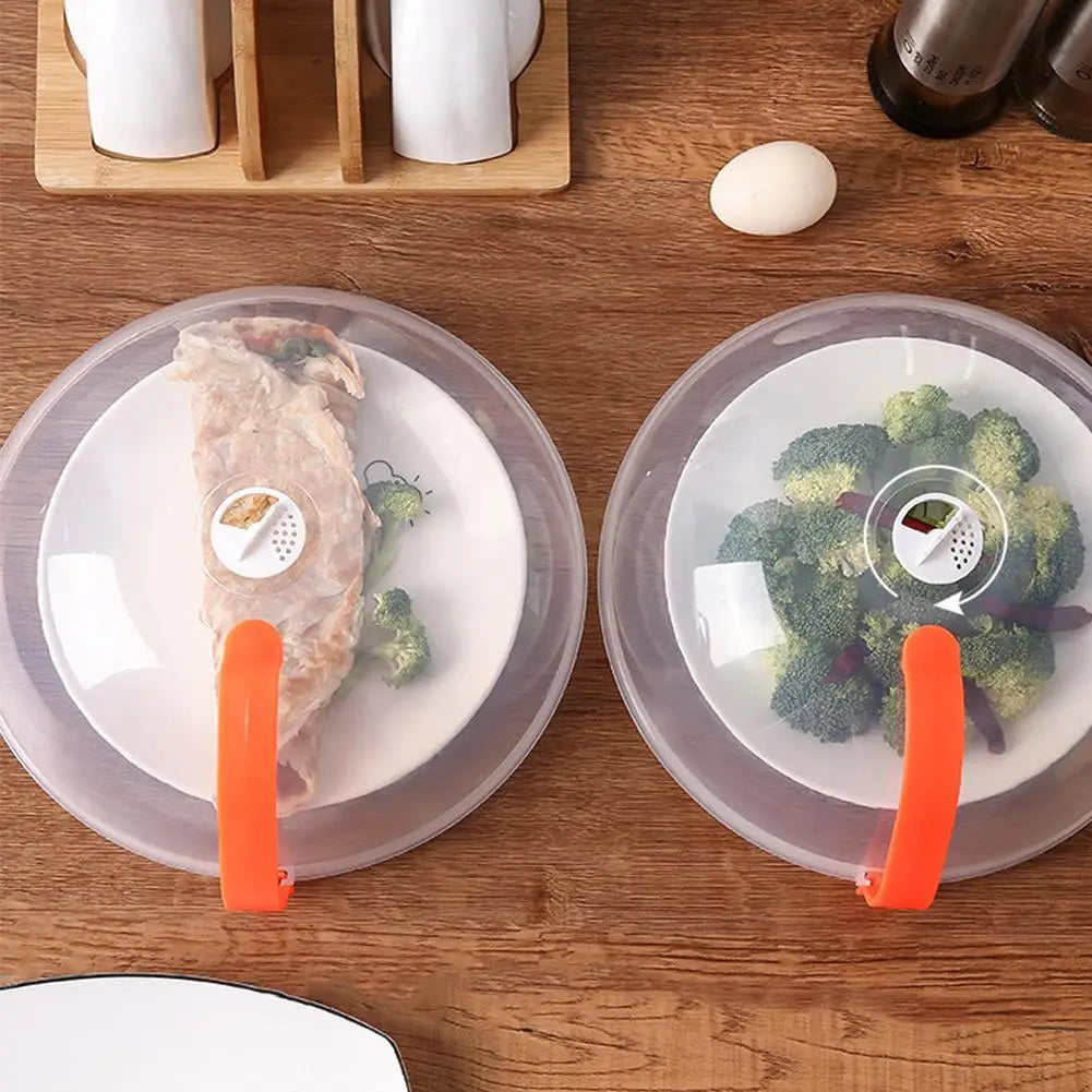 Transparente BPA-freie Mikrowellen-Spritzschutz Abdeckung mit Griff-Yabubest - Home & More