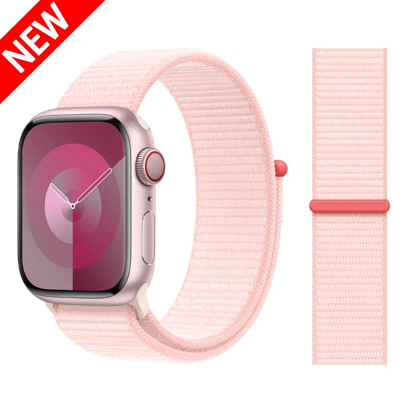 Nylon Schlaufenarmband für Apple Watch alle Serien und Größen