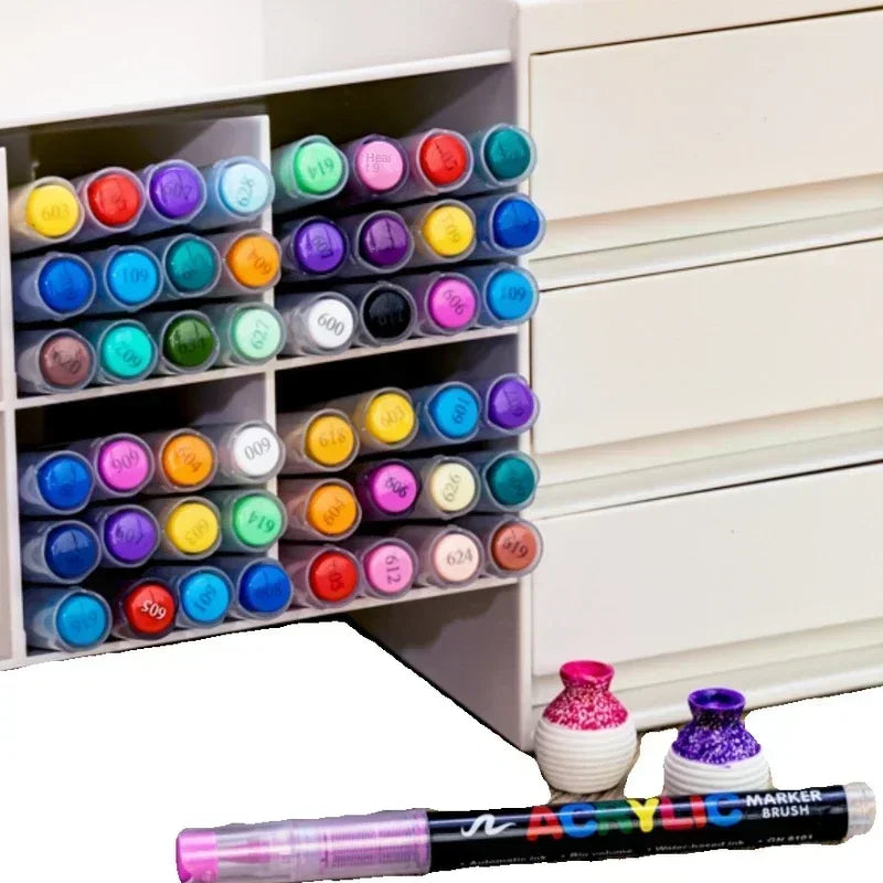 16 Farben flüssige Acrylstifte für vielseitige DIY-Kunst und Felsmalerei