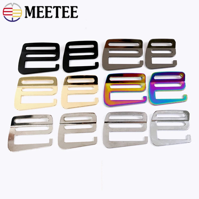 Metall G-Haken Schnalle 19-38 mm für Tasche Gürtel mit Tri Glide Slider