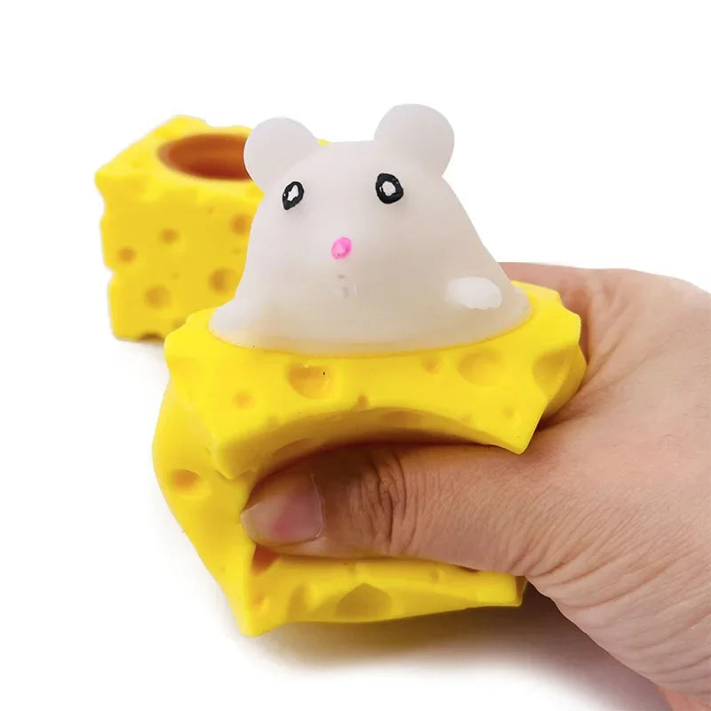 Stressabbauendes Anti Stress Spielzeug Maus mit Käse Design
