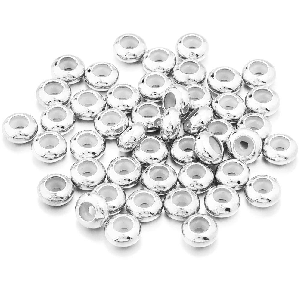 20 Stück Kupfer Crimp Endperlen mit Silikonstopper für DIY Schmuckherstellung-Yabubest - Home & More