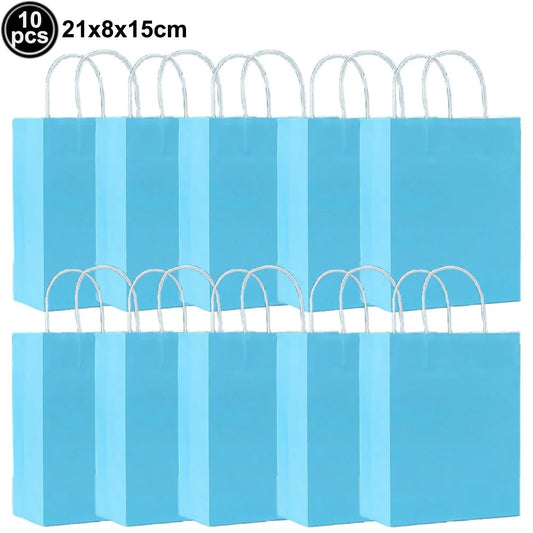 Vielseitige Geschenktüten aus Kraftpapier mit Griffen für Feiern