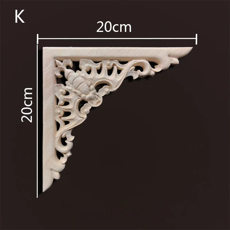 Exklusive Holz Eckverbindung Onlay Applikation für Möbel & Heimdeko