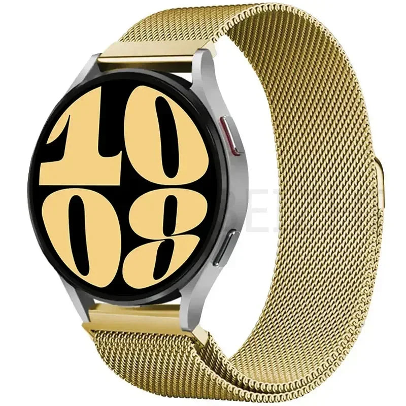 Elegantes 20/22mm Milanese Loop Magnetarmband aus Edelstahl – Unisex - Verstellbar